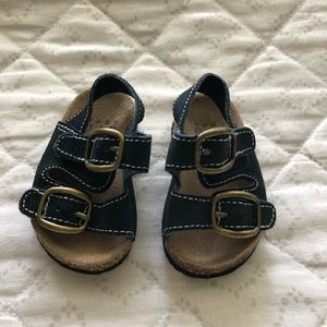 Navy Blue Newborn Sandals